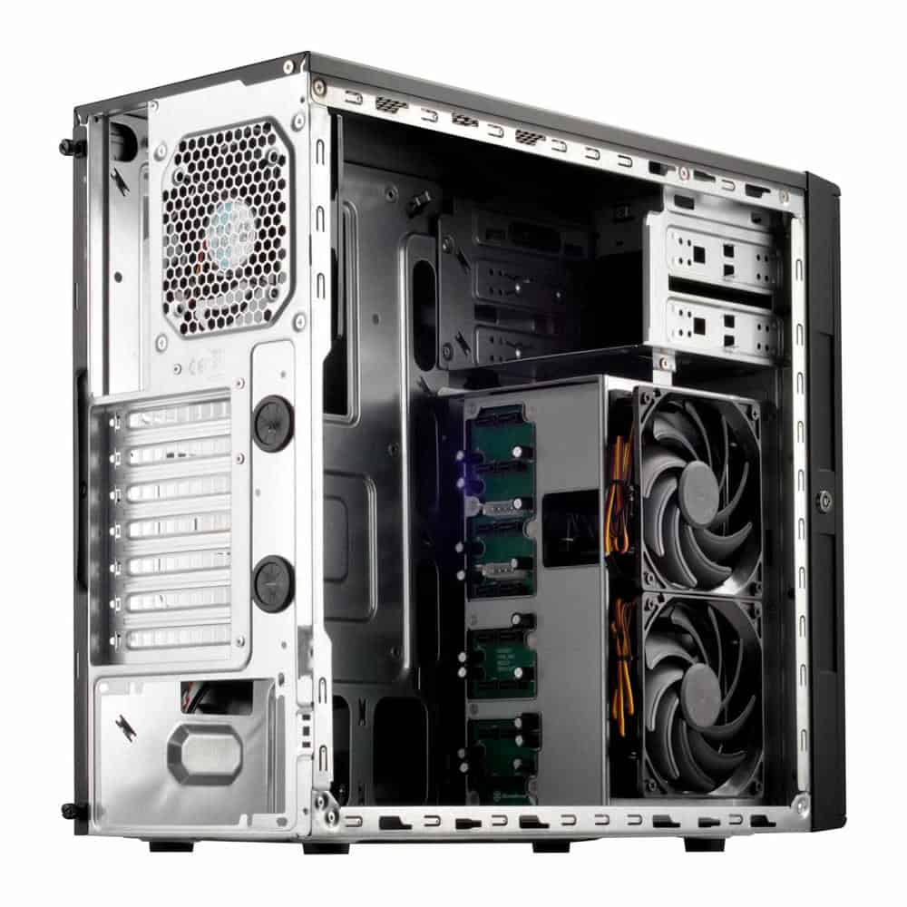 (image for) SilverStone CS380 V2 Mid Tower Case with 8x 2.5"/3.5" Hot-Swap SSD/HDD Bays - ATX Black